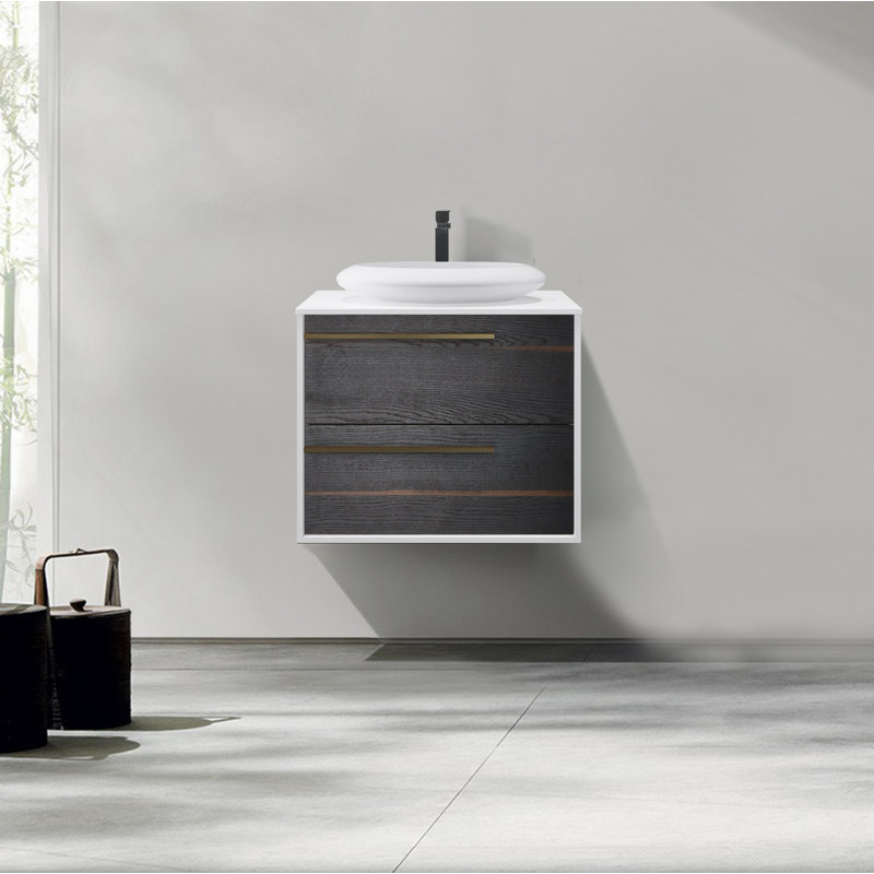 KartonRepublic Goreme 30" WallMounted Single Bathroom Vanity Set Wayfair